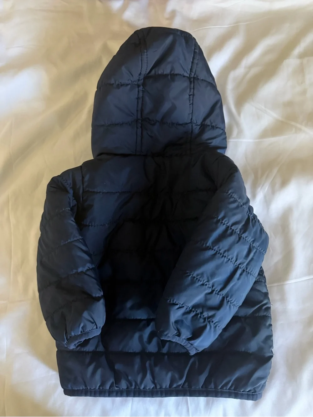 Carter's Navy Puffer Jacket with Blue Lining and Hood
